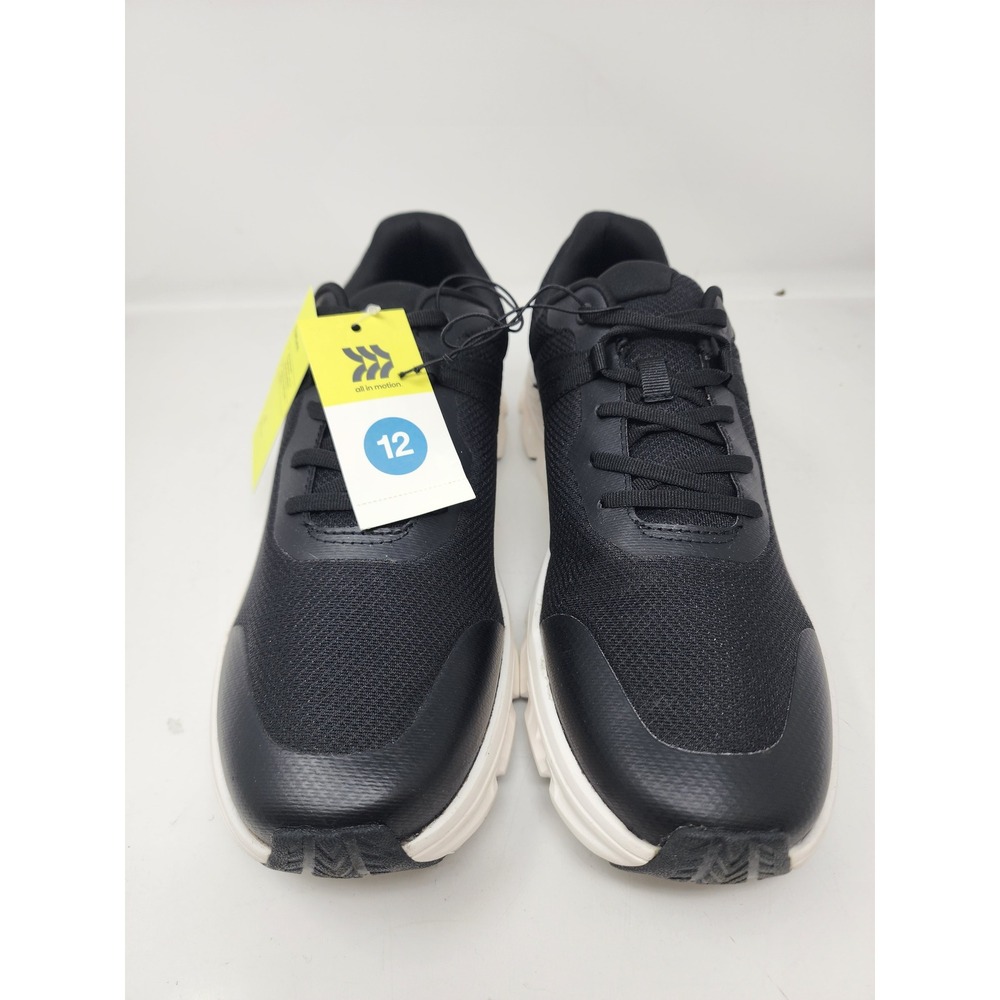 All in Motion Kenji Mens Black Mesh Cushion IQ Athletic Sneakers Size 12 AC075